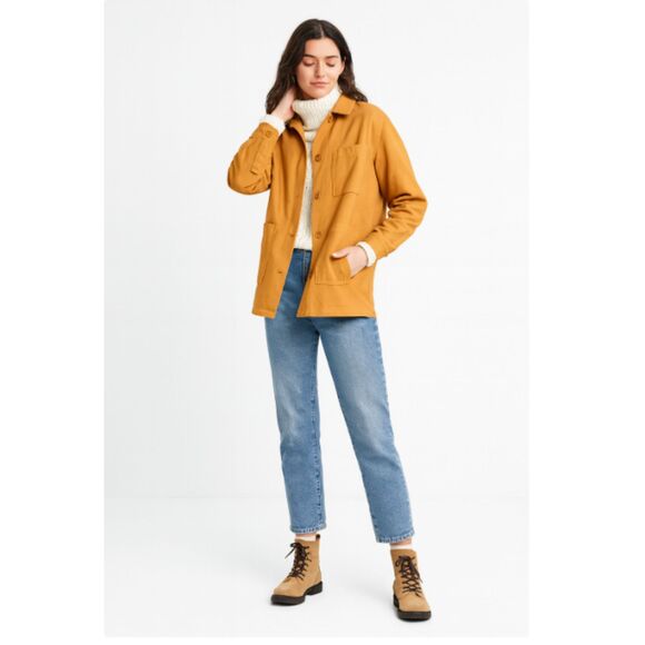 517 Universal Thread Mustard Chore Jacket – Utility Workwear Style Outerwear - Picture 2 of 4